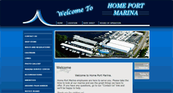 Desktop Screenshot of homeportmarina.com