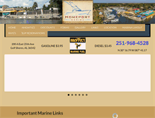 Tablet Screenshot of homeportmarina.net